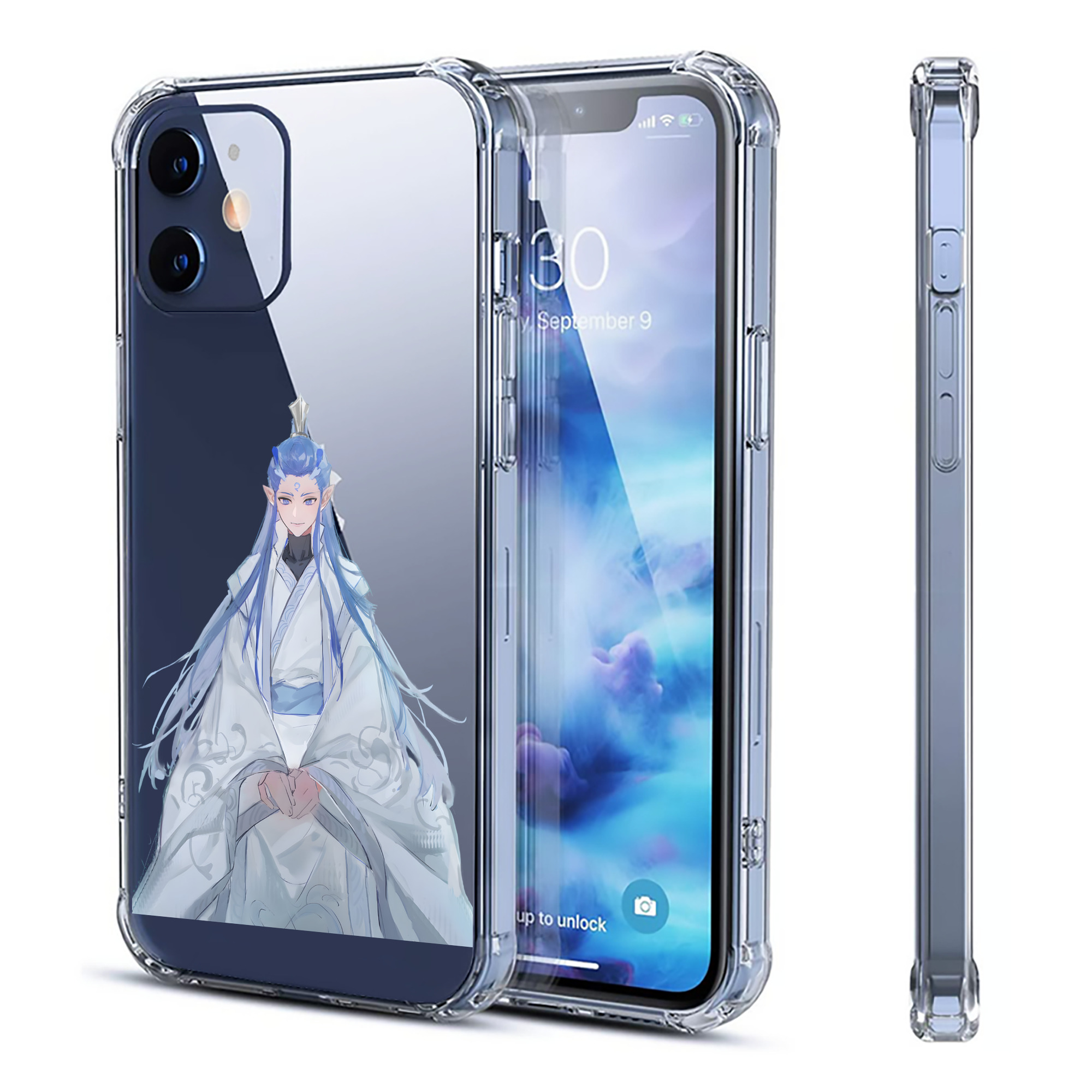（画像用） Ne Zha 2 ナタ 魔童の大暴れ 【iPhone 12シリーズ対応】透明スマホケース（クリアソフトケース）